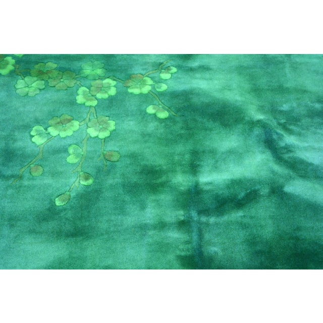 Vintage Chinese Art Deco Hand Knotted Wool Rug, 8x10 For Sale In New York - Image 6 of 6