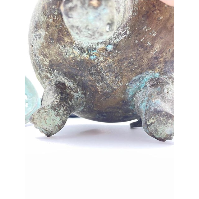 Antique China Bronze Incense Burner For Sale - Image 16 of 17