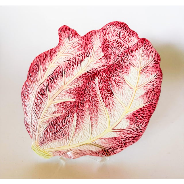 Italian Majolica Radicchio Trivet For Sale - Image 4 of 7