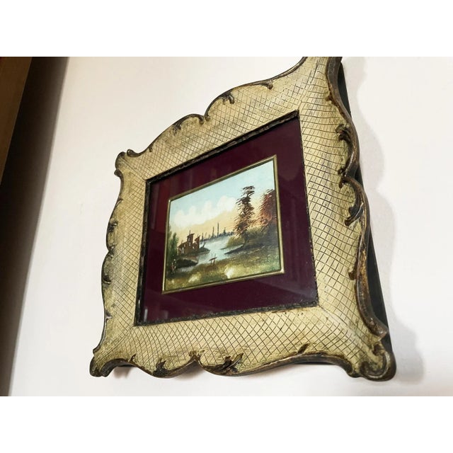 Lucio Cargnel, Landscape, Oil on Cardboard, 1950s, Framed For Sale - Image 4 of 12