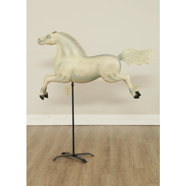 1950s Reproduction Large Tin Horse Weathervane For Sale - Image 5 of 13