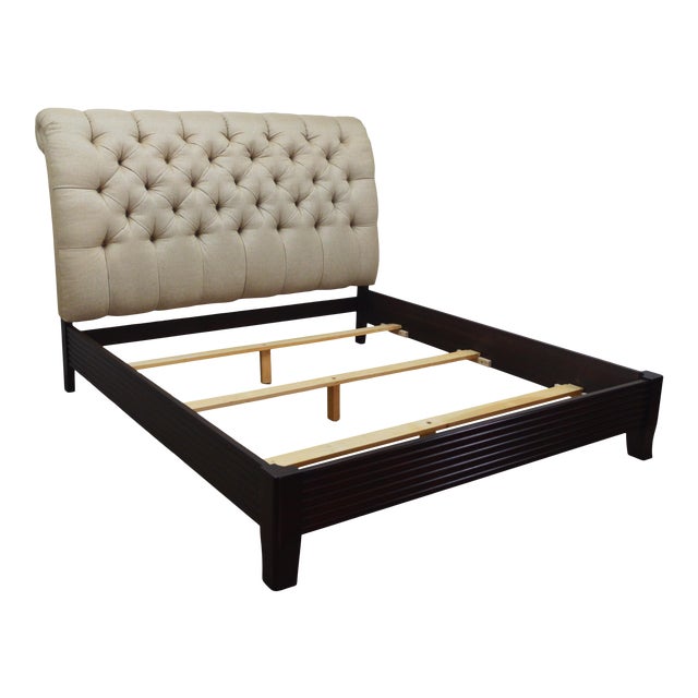 Stickley Tufted King Bed Chairish