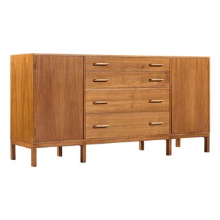 Edward Wormley for Dunbar Mid Century Walnut Sideboard Credenza For Sale