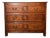 Antique Three-Drawer Chest of Drawers in Oak For Sale