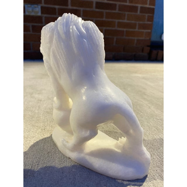 Pair of Carved Vietnamese Soapstone Figural Lion Sculptures For Sale In Denver - Image 6 of 13