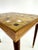 1960s Danish Modern Mid-Century Mosaic Tile Top Side Table With Tapered Legs & Brass Sabots For Sale - Image 5 of 9