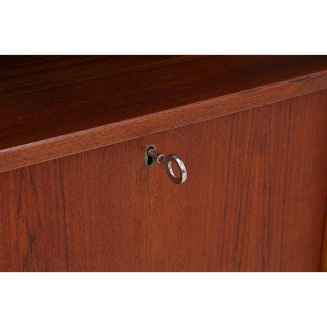 Mid-Century Teak Boomerang Desk with 2 Drawers For Sale - Image 14 of 17