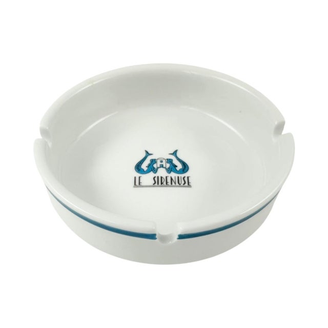 Mid 20th Century Vintage Le Sirenuse Hotel Positano Ashtray Richard Ginori Italian Porcelain For Sale - Image 5 of 8