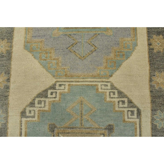 2020s Anatolia Runner 2’11” X 14’2” Ivory Wool Tribal Hand-Knotted Oriental Rug For Sale - Image 5 of 12