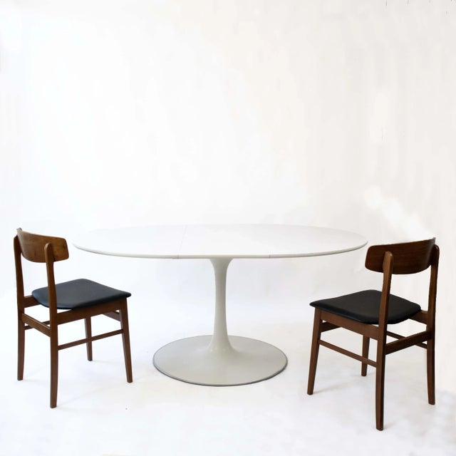 Space Age Extendable Dining Table by Maurice Burke for Arkana, 1970s For Sale - Image 4 of 9