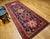 Navy Blue Vintage Persian Hamadan Gallery Rug, Hand-Knotted Wool, Geometric Bird Motifs Design, Navy & Red, 5’ X 11’ For Sale - Image 8 of 14