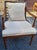 Mid-Century Regency Style Faux Bamboo Legs Mahogany and Upholstered Armchair For Sale - Image 10 of 10