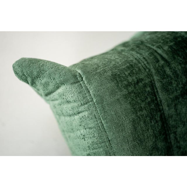 Togo Lounge Chair in Pistachio Boulcet Fabric by Michel Ducaroy for Ligne Roset, 1973, Set of 2 For Sale - Image 13 of 18