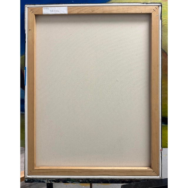 Wood 2000 “Untitled” Acrylic on Canvas Painting by Judy Gittelsohn - For Sale - Image 7 of 7