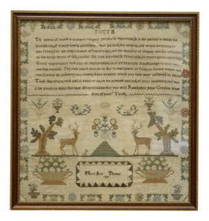 Antique Original William IV Needlework Sampler, 1831