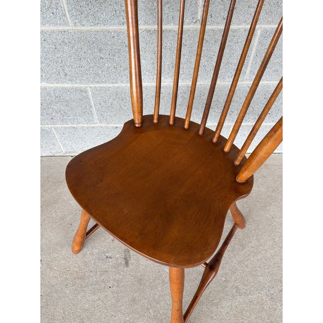 Sprague & Carleton Antique Birdcage Style Maple Side Chairs - A Pair For Sale - Image 10 of 13