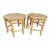 Wood Vintage Rattan Table, 1960s, Set of 2 For Sale - Image 7 of 9