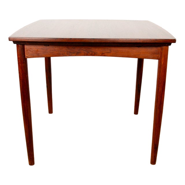 Danish Extendable and Reversible Table in Rosewood and Felt by Carlo Jensen for Hundevad & Co., 1960s For Sale