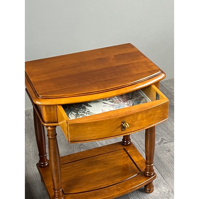 Brown 20th Century Wooden Bedside Tables, Set of 2 For Sale - Image 8 of 9