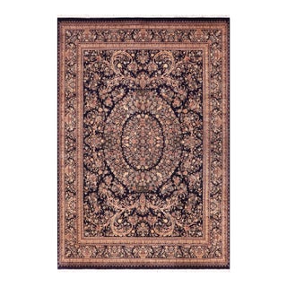 Elegant Renaisance 1990's Pak-Persian Blue/Gold Wool Rug - 9'4'' X 11'9'' For Sale