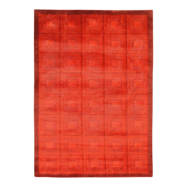 Pasargad DC Fine Hand Knotted Modern Rug For Sale