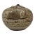 15th Century Thai Sawankhalok Small Stoneware Persimmon Shaped Box For Sale