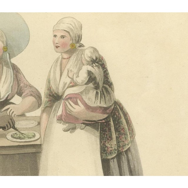19th Century After Miss Semple, Group at the Fair at Rotterdam, 1817, Engraving For Sale - Image 5 of 9