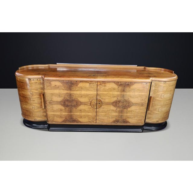 Art Deco Credenza in Walnut by Jindřich Halabala for Up Závody, Czechoslovakia, 1930 For Sale - Image 14 of 15