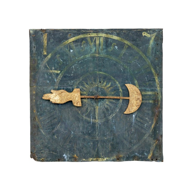 Gray Antique Swedish Turret Clock Face and Movement Rosendal Palace, 1787, Set of 2 For Sale - Image 8 of 8