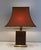 1970s Mid Century Modern Chinese Wood and Gilt Metal with Pagoda Shade Table Lamps - a Pair For Sale - Image 10 of 12