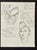 Art Deco C1935 Set of 2 French Original Hat Design Fashion Drawings for Reboux, Suzy For Sale - Image 3 of 5
