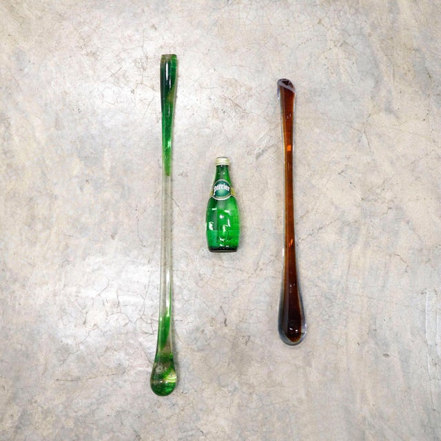 1970s Mid-Century Modern Giant Hand Blown Glass Chandelier by Feders For Sale - Image 4 of 5