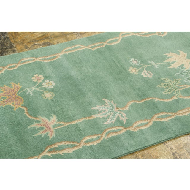 Art Deco Contemporary Chinese Deco Style Wool Runner by Rug & Kilim, India For Sale - Image 3 of 8