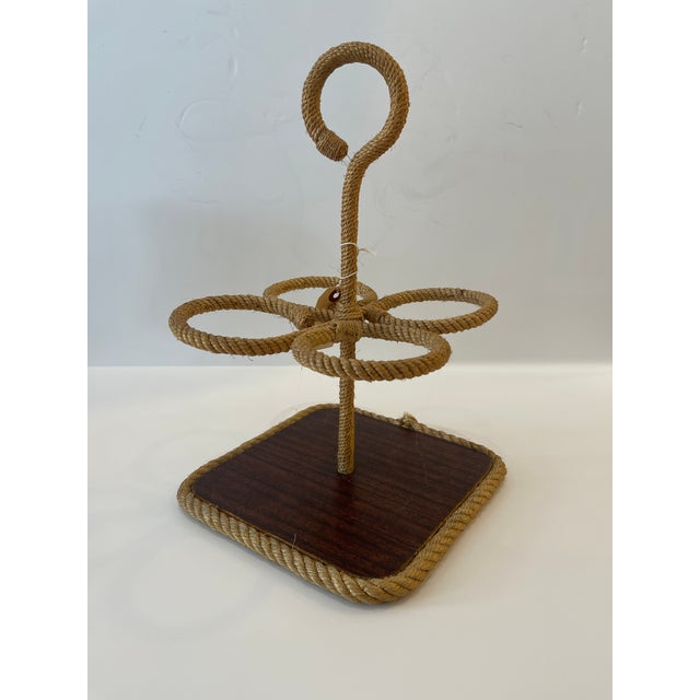 Adrien Audoux & Frida Minet, 1960s Rope Bottle Holder For Sale - Image 9 of 12