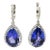 13.63 Ct Natural Tanzanite & Diamond Earrings - 2 Pieces For Sale