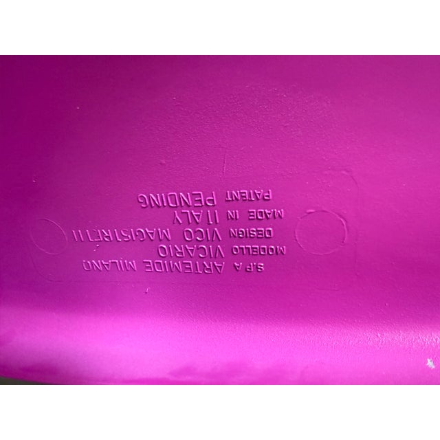 Purple Model Vicario Chair by Vico Magistretti for Artemide, 1970s For Sale - Image 6 of 9