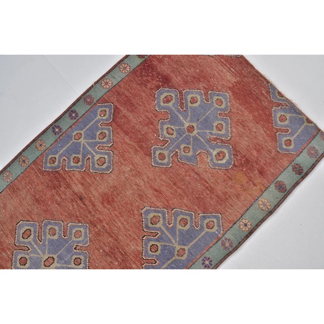 Vintage Anatolian Kurdish Wool Runner For Sale In Phoenix - Image 6 of 10