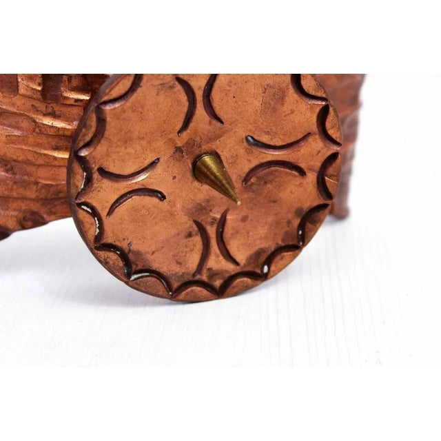 1950s Brutalist Copper & Bronze Candle Holder, 1950s For Sale - Image 5 of 12