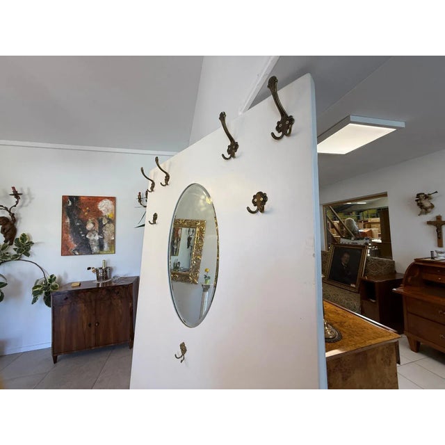 Cream Wall Wardrobe in Pine, 1930s For Sale - Image 8 of 11