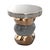 Art Deco "Gradino" Side Table With Bronze and Stainless Steel, Handmade For Sale - Image 3 of 8