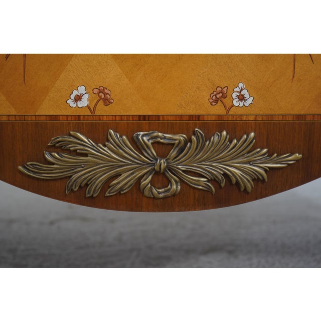 Ej Victor Italian Neoclassical Paint Decorated Satinwood Chest For Sale - Image 11 of 18