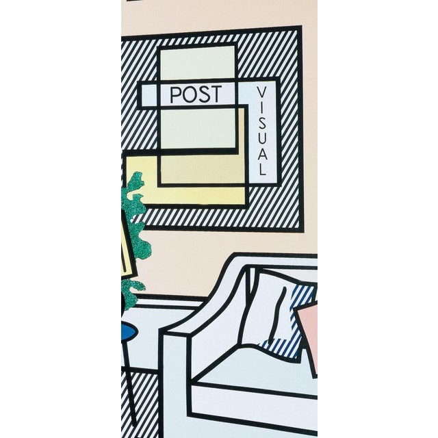 Interior with Lamp Poster after Roy Lichtenstein For Sale - Image 5 of 7