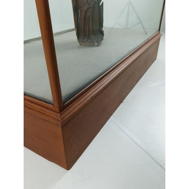 Black Antique Museum Display Cabinet For Sale - Image 8 of 10