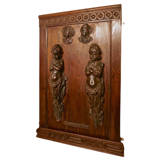 Vintage Leathermache Putti, 1700s For Sale