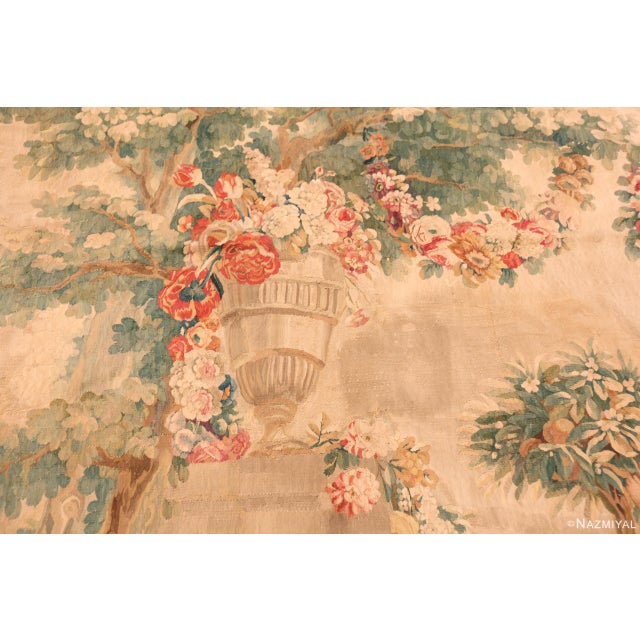 Beaux-Arts Nazmiyal Collection Antique Pictorial French Silk and Wool Tapestry For Sale - Image 3 of 8