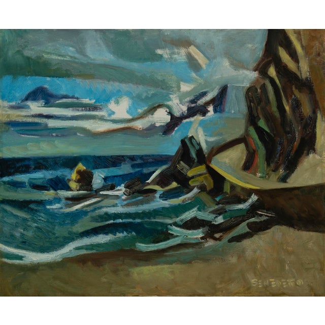 Enzo Benedetto, Second Futurist Landscape, 1960s, Oil on Canvas For Sale - Image 4 of 9