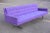 Metal Modern Chrome & Purple Sofa by Patrician For Sale - Image 7 of 12