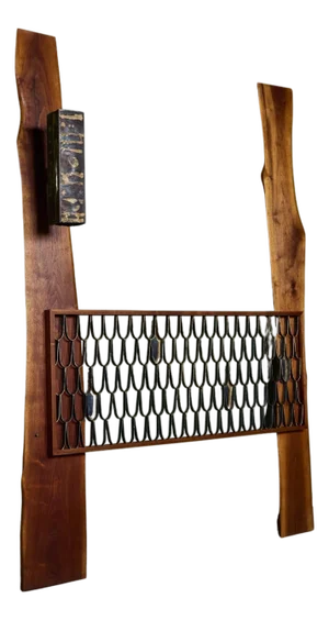 Phillip Lloyd Powell and Paul Evans Queen Headboard