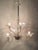 Glass Rococo Style Clear Murano Glass 6-Arm Chandelier, Italy, 1950s For Sale - Image 7 of 8