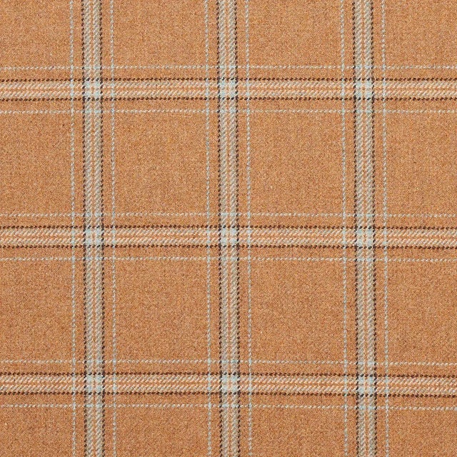 Blackburn Merino Plaid in camel is a traditional twill weave made of superfine lambswool yarns that are mÃ©lange spun for...